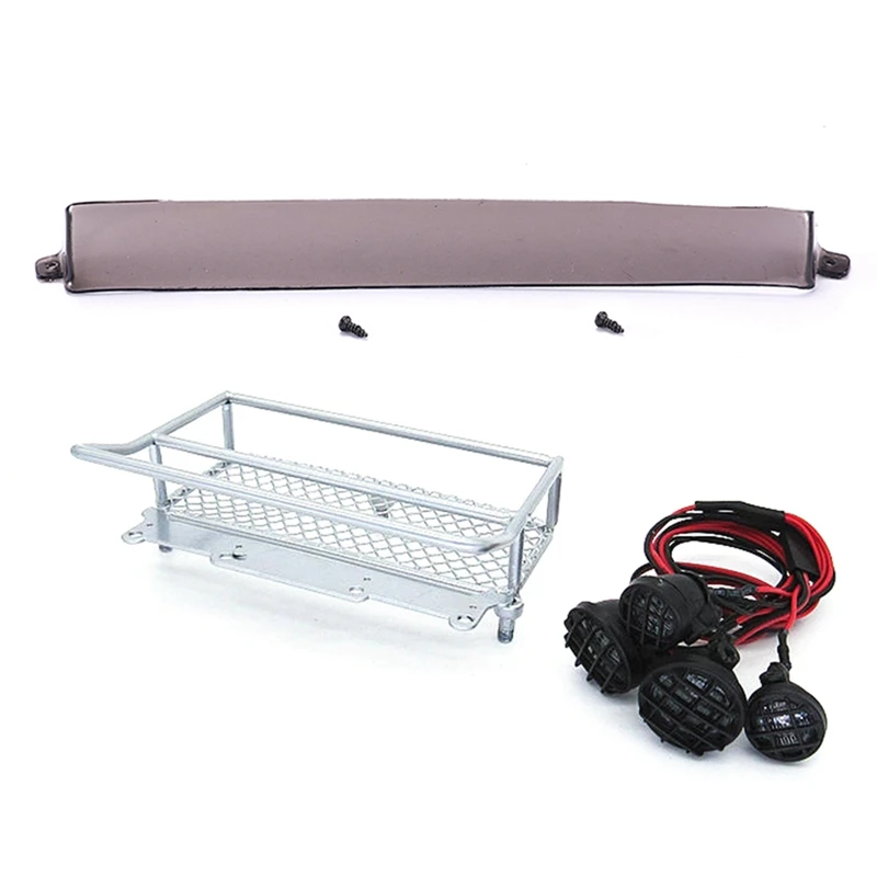 

Багажник для WPL D12, серебристый на крышу, для MN D90 D91 D99S MN99S, передний солнцезащитный козырек, защита от дождя