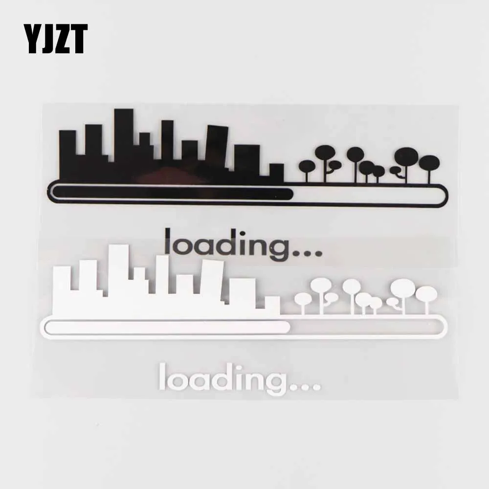 

YJZT 22,7 × 8,3 см загрузка виниловая наклейка на автомобиль Наклейка Декор Забавный мультяшный узор черный/серебристый 4C-0252