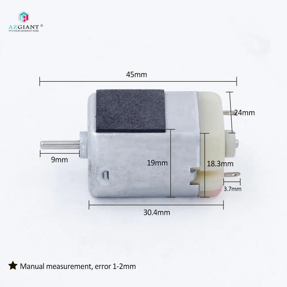 

AZGIANT New Miniature Carbon Brush Motor 280 Motor High Speed / Torque / Magnetic Strength PF280CA-2664-45 Lock Actuator Motor