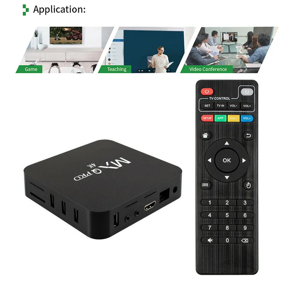 4K HD No lag Network Player Smart TV Box Media Set-top Android Home Remote Control For Brazil/EU/US | Электроника