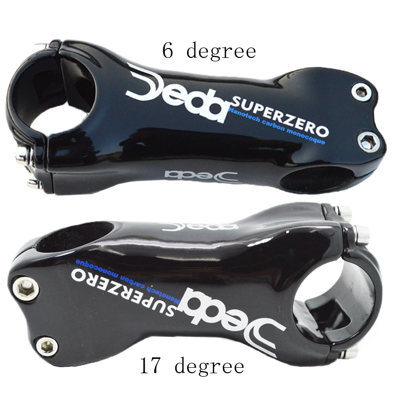 DEDA карбоновый дорожный велосипедный вынос руля ЭУР дорожный велосипед MTB Велосипеды детали 31,8x70/80/90/100/110/120/130 мм Угол 6 17 градусов матовый