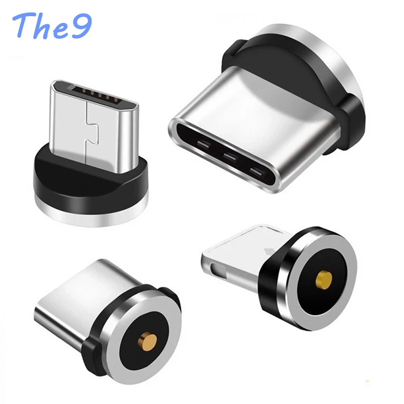 the9 mobile phone replacement parts easy operate durable converter 360 degree rotation magnetic tips charging cable adapter free global shipping
