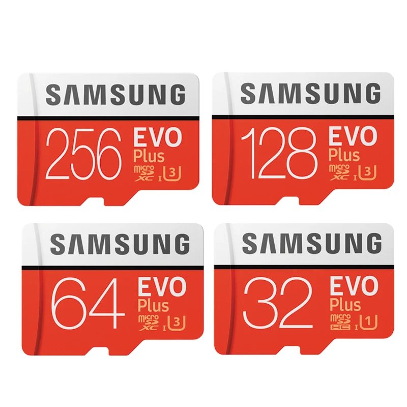 Карта памяти SAMSUNG EVO Plus класс 10 64 Гб 128 ГБ 256 ГБ SDXC U3 Micro SD TF карты 32 Гб SDHC U1 транс флэш для планшетных телефонов