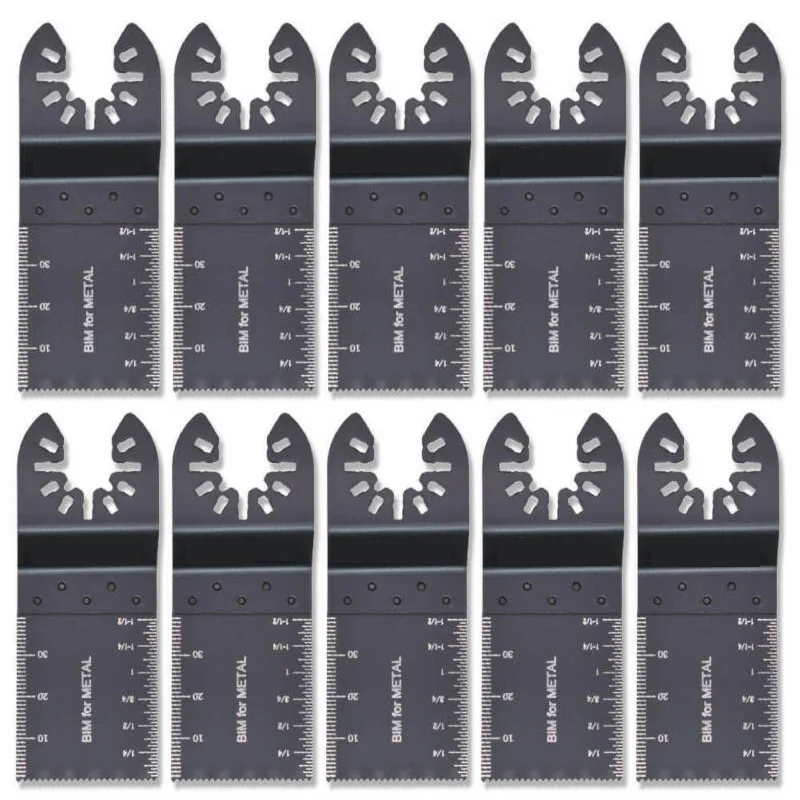 

10Pcs Multi Tool Saw Blade Durable Bi-Metal Wood Cutting Saw Blade Oscillating For DeWalt Porter Cable