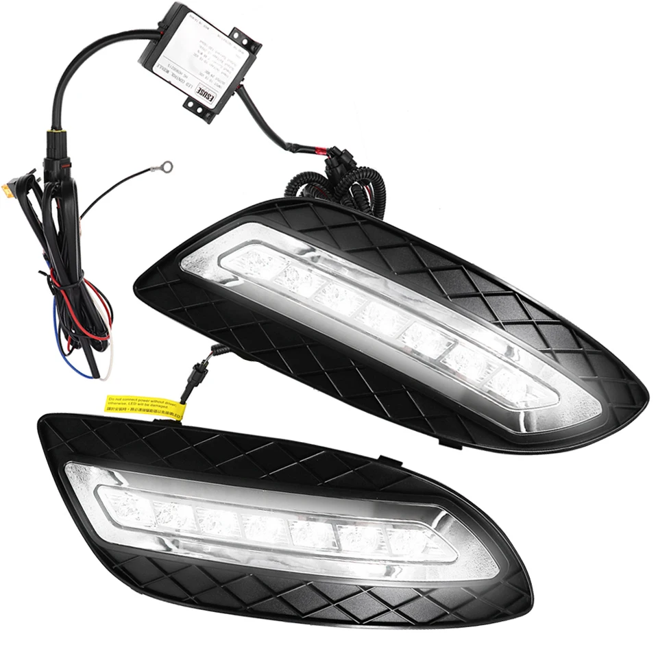 Автомобильные светодиодсветодиодный дневные ходосветильник 12 В DRL