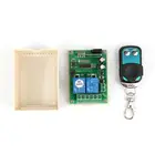 Радиочастотный пульт дистанционного управления, 433 МГц, 12 В постоянного тока, 2 канала, релейный приемник для универсального гаражадверисветильниксветодиодаФанерадвигателяпередачи сигнала