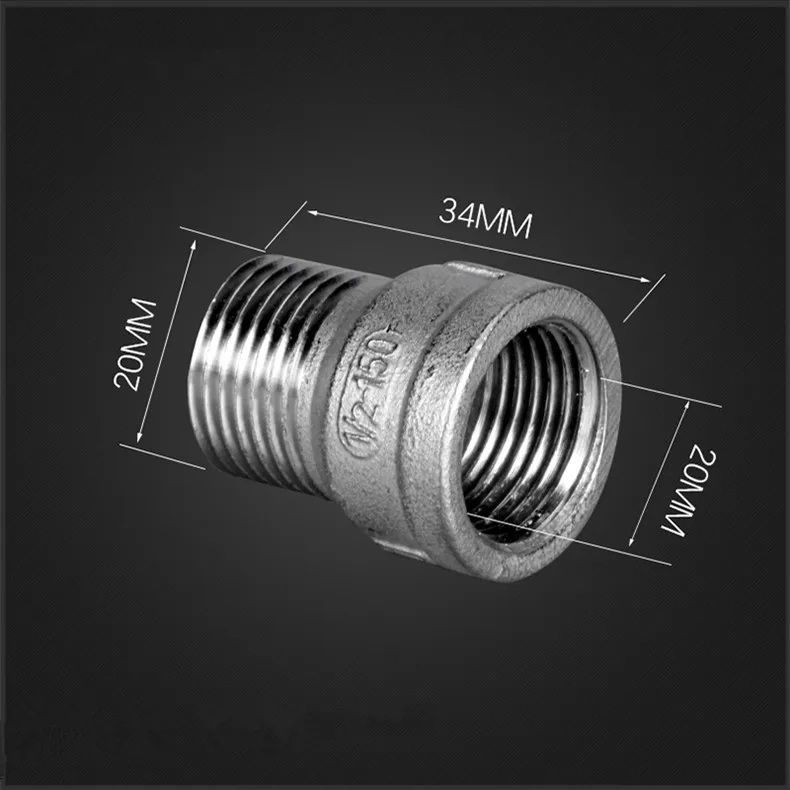 304 фитинг из нержавеющей стали 3/" 1/2" 3/" 1" 1-1/" 1-1/2" BSP штекер-Женский трубка с Резьбой Разъем
