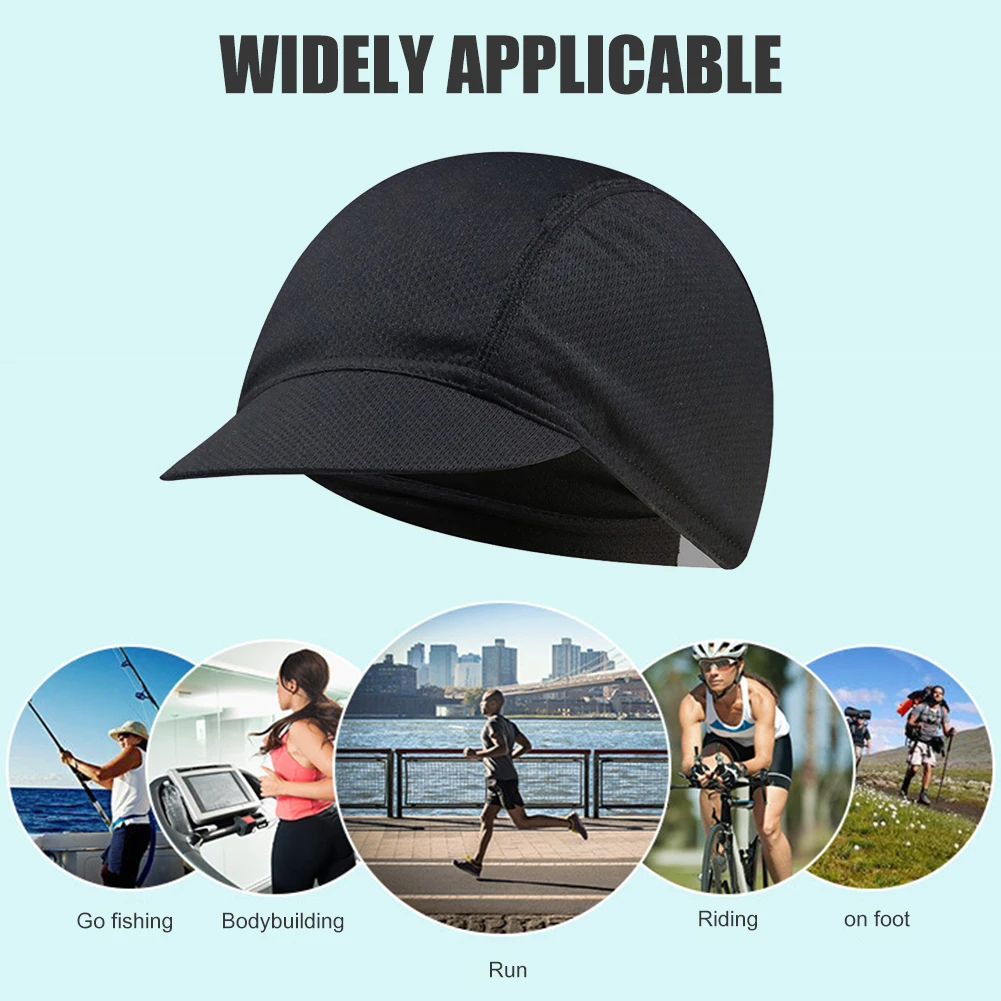 

Cycling Caps Bike Wear Hats Solid Color Mesh Outdoor Riding Cycling Cap Sunscreen Summer Elastic Hat Bicycle Caps Outdoor Riding