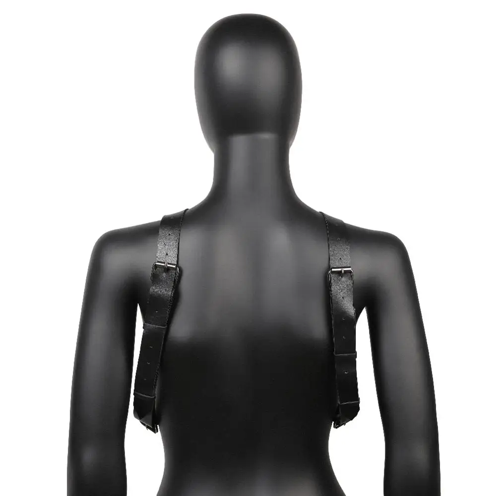 БДСМ кожаная портупея для всего тела открытый бюстгальтер подвязка ног комплект
