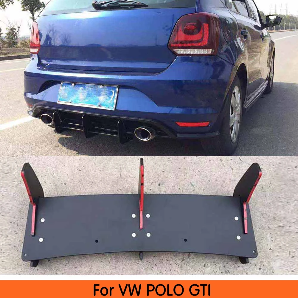 Задний спойлер для Polo GTI отделка плавников акул чехол Volkswagen VW 2015 2016 2017 2018 защита