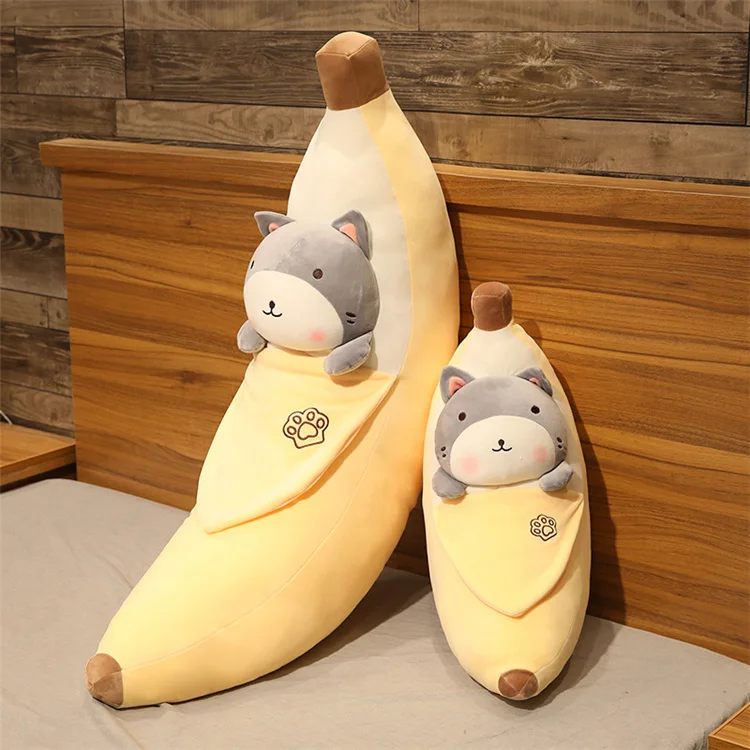 Cute Cartoon Banana Plush Toy Soft Fruit Plushie Cat Rabbit Shiba Inu Pillow Super Kids Toys Baby Home Decor Birthday Gift |
