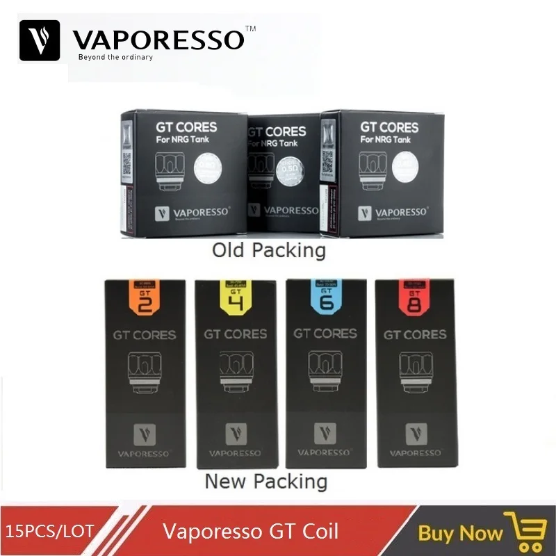 15 шт./лот Vaporesso GT Core GT Ccell GT2 GT4 GT6 GT8 Vape катушка для TVF8 атомайзер NRG Танк Swag Мститель комплект испаритель ядро