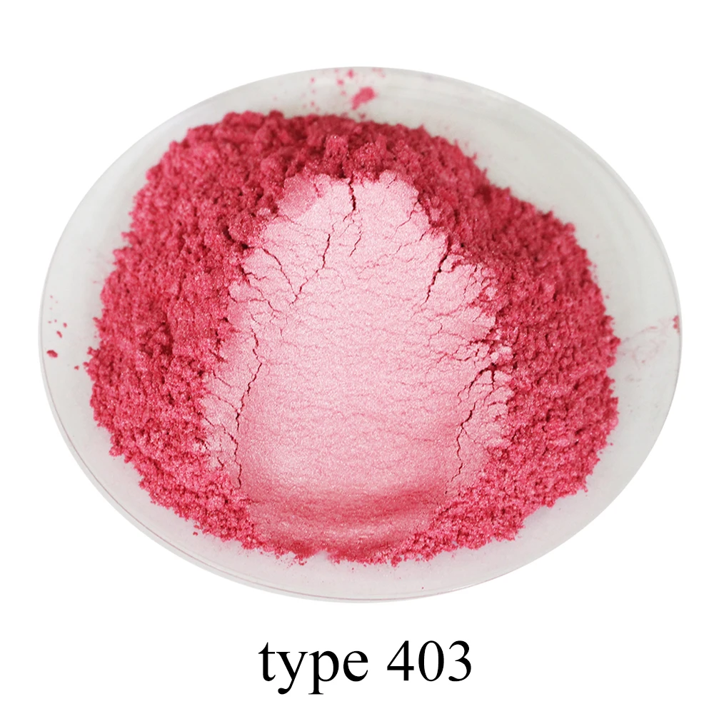 

Pearl Powder Coating Mineral Mica Dust DIY Dye Colorant 50g Type 403 for Soap Eye Shadow Cars Art Crafts Acrylic Paint Pigment