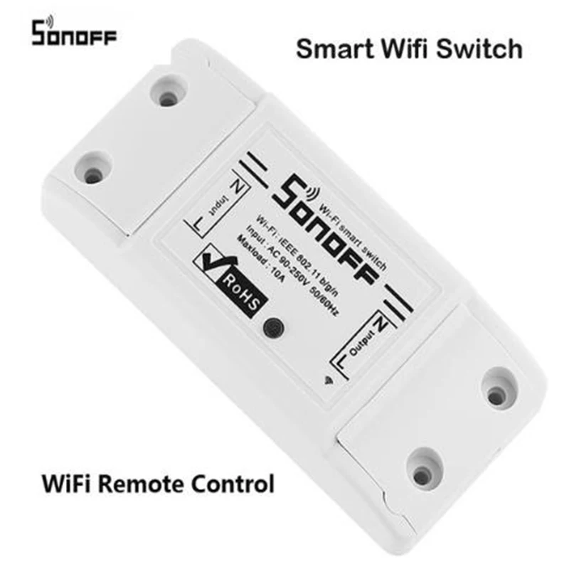 Sonoff Мини Базовый R2 R3 Wifi умный переключатель умный дом пульт дистанционного управления DIY таймер беспроводной переключатель работает с Alexa Google Home - Комплект: Sonoff Basic R2