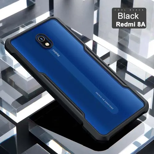 Black Для Xiaomi Redmi 8A чехол XUNDD Airbag противоударный прозрачный акриловый чехол PC TPU защитная задняя крышка для Redmi 8 чехол Новинка - Цвет: Black