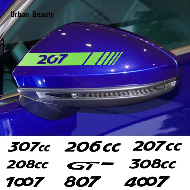 2 шт., виниловые наклейки для Peugeot iOn GT 207 307cc 308cc 206cc 207cc 208cc