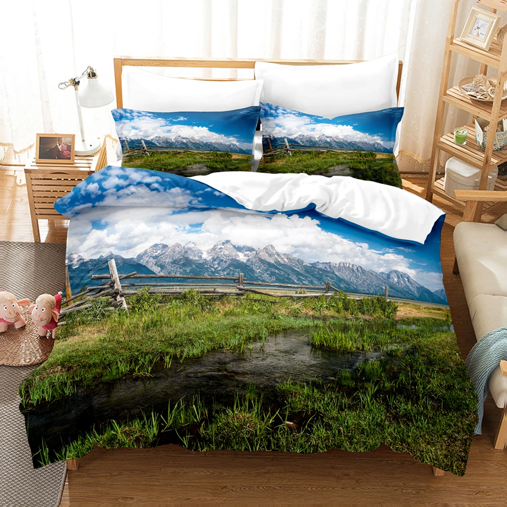 

Комплект постельного белья с изображением дерева, односпальный Комплект постельного белья, односпальный, односпальный, двуспальный, большого размера, с рисунком дерева и неба, для детской комнаты, 011