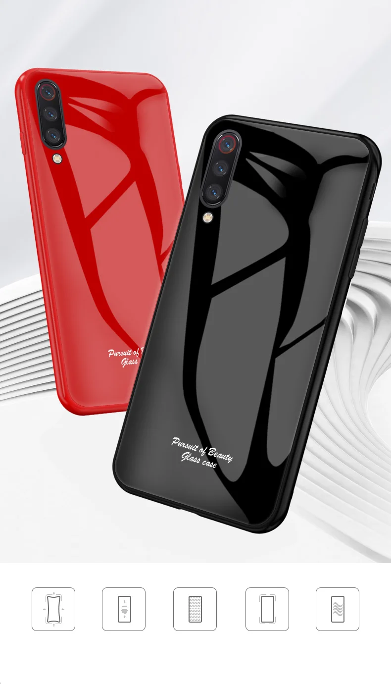 Для Xiaomi Mi 9 чехол Модный Macaron противоударный жесткий Гибридный чехол из закаленного стекла для Xiaomi Mi 9 SE чехол для телефона s