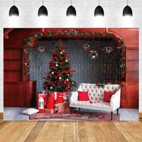 christmas backdrop room interior sofa gift photographic vinyl photography background for photo studio photocall photophone decor