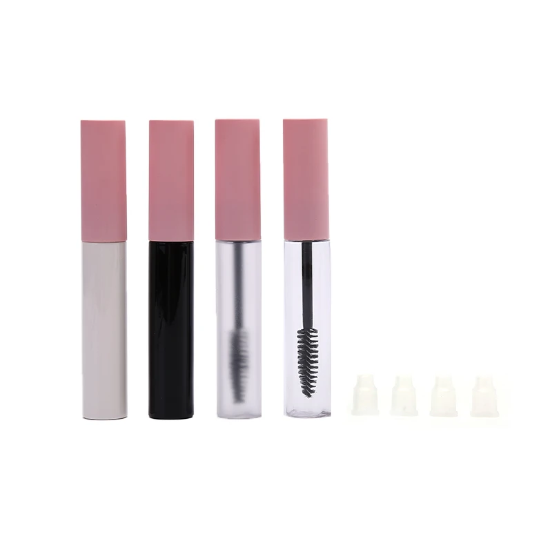 

10Ml Mini Empty Lip Gloss Tubes DIY Pink Mascara Tubes Round Cosmetic Eyeliner Refillable Containers