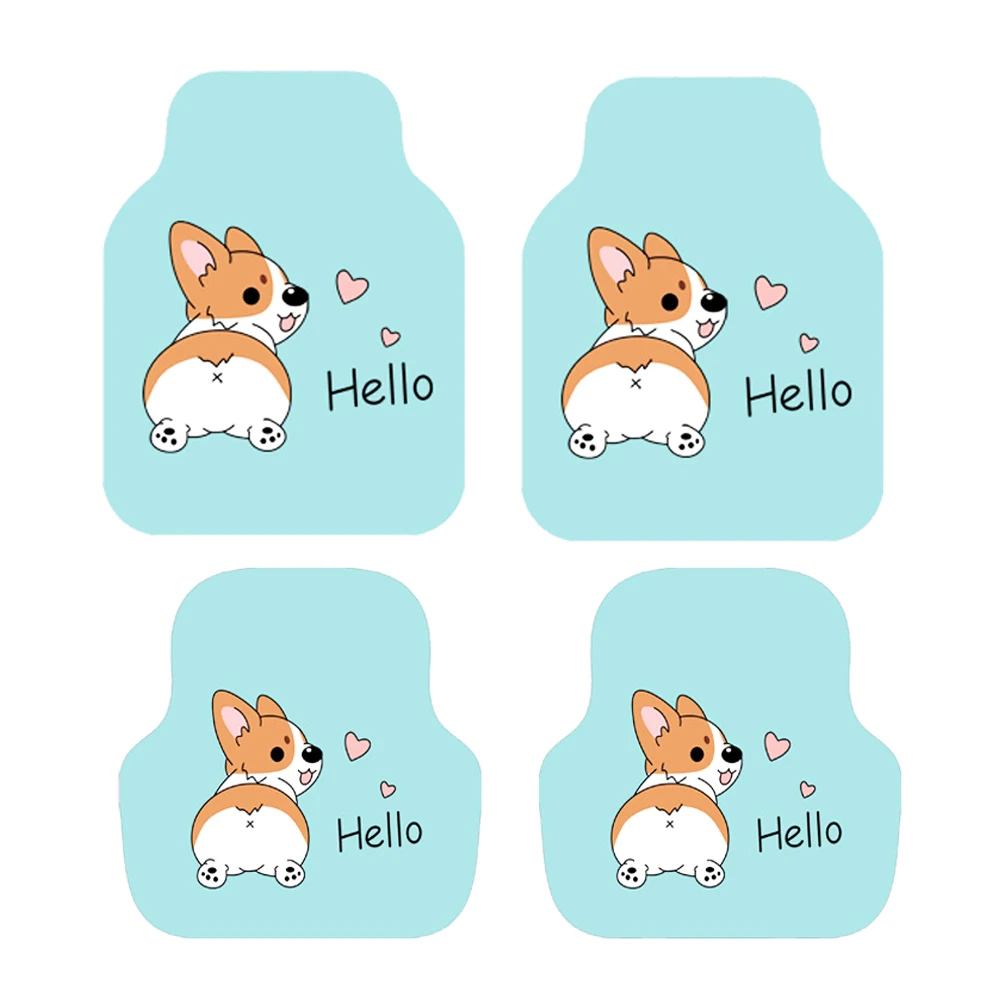 

Car Mat Carpet floor mats Car mats universal cartoon four seasons suede Easy to clean and anti-dirty