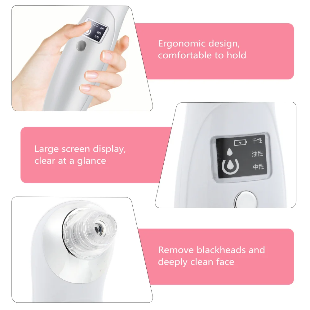 

1 Set Blackhead Remover Acne Black Spot Suction Electric Face Pore Cleaner