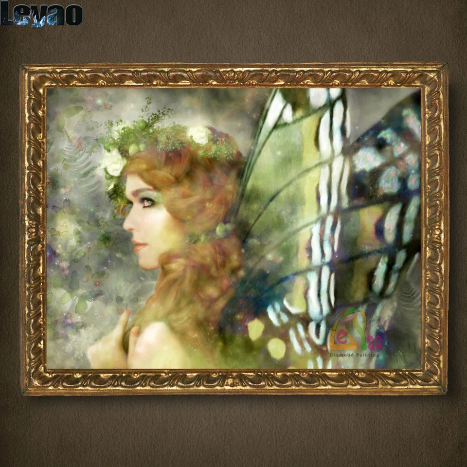 

DIY 5d Diamond Painting Full Square/Round Flower Fairy Art Cross Stitch Fantasy Wall Art Crafts 5d Embroidery Rhinestone Decor