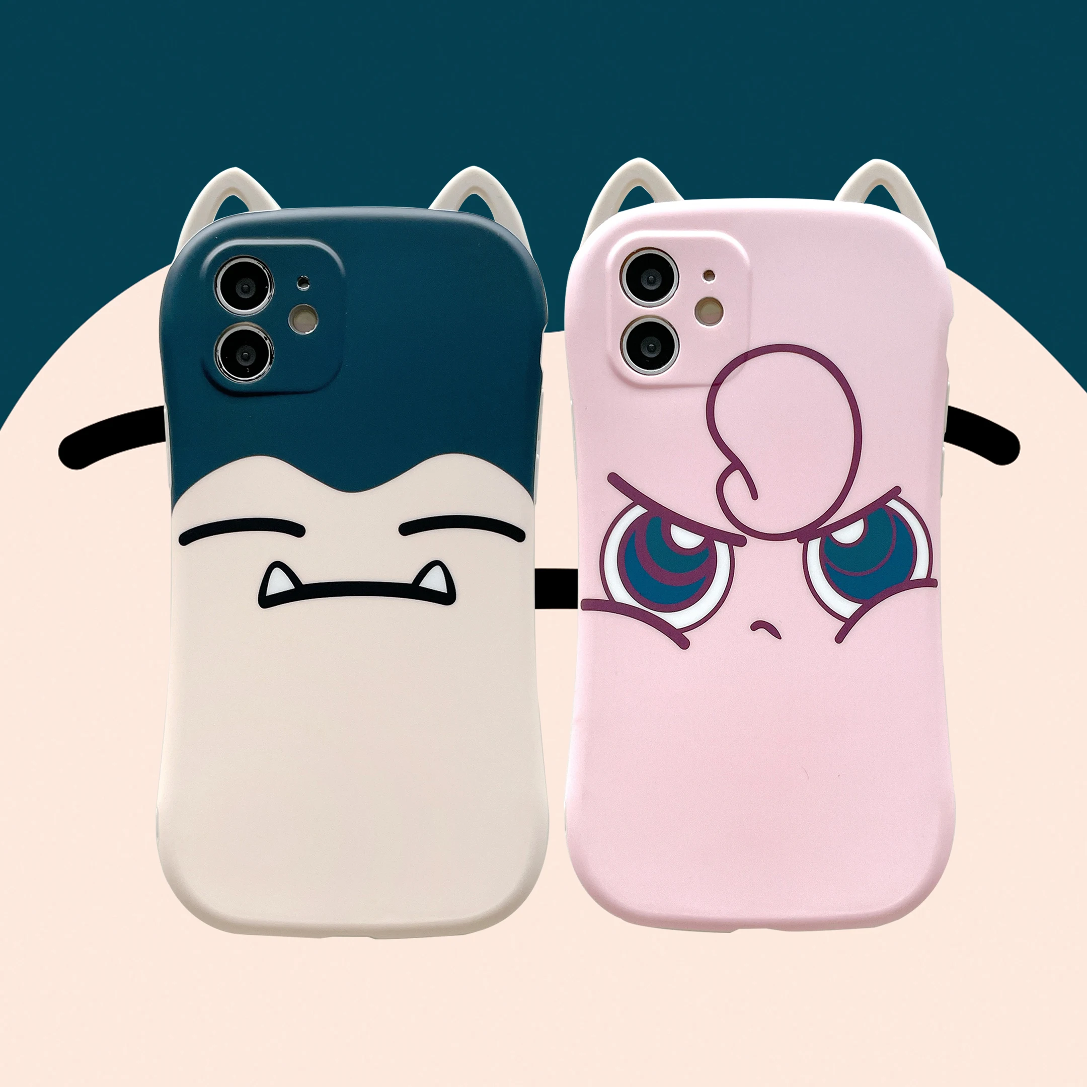 

Cute ears Outer Banks Anti-fall Case For Iphone 12 Pro Max 11 XR XS 87P Global New Products High Quality And low Price