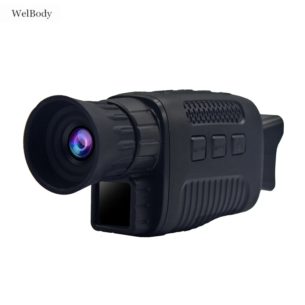 5X HD Infrared Night Vision Monocular IR Scope 1.5&quot LCD Zoom Video Photo DVR Recorder for Outdoor Hunting/Observing Animals |