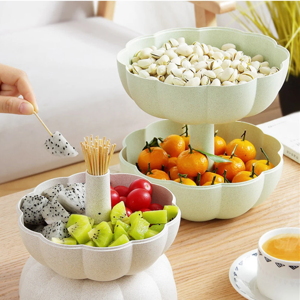 Двухслойная коробка для хранения в форме тыквы свадебные конфетные тарелки