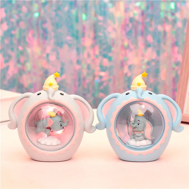 Dumbo ночник смолы фигурки#2351 украшения дома игрушки коллекционная игрушка подарок на день рождения детей