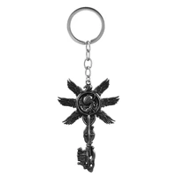 game residents evils 8 village keychain six winged unborn metal pendant alloy keyring key chain accessories gift jewelry