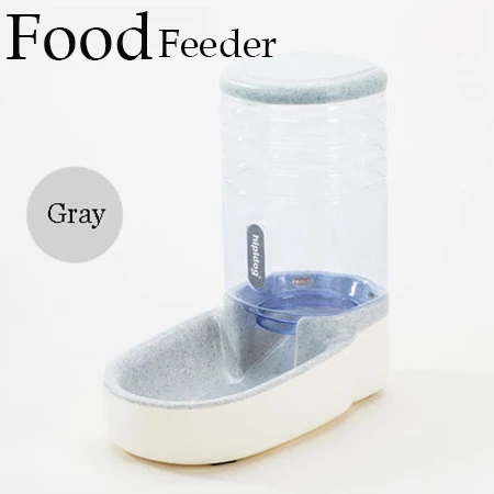 Gray Food Dispenser 3.8л автоматическая кормушка для домашних животных большая емкость диспенсер для воды для собак кошек поилка миска для воды для собак бутылка для воды для кошек миски - Цвет: Gray Food Dispenser