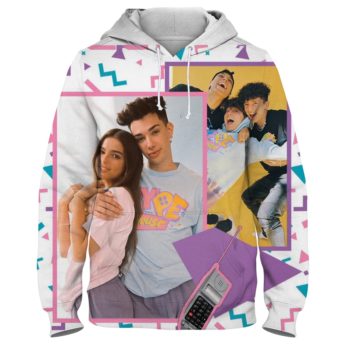 

Hype House Women Loose Casual Long Sleeve Pullover Tops Girls Women's Oversized Sweatshirt Autumn And Winter Hooded Sweatshirts