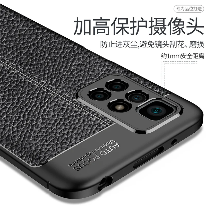 Case For Xiaomi Redmi 10 Cover For Redmi 10 Capas Coque Bumper Shockproof Back TPU Soft Leather For Fundas Xiaomi Redmi 10 Cover