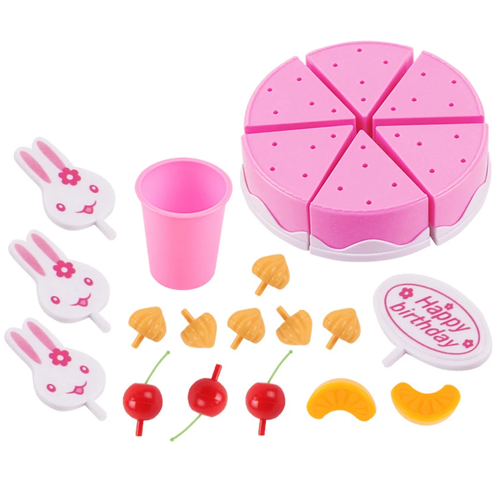 Вкусный фруктовый торт на день рождения 75 шт. игрушка для детей ролевая игра