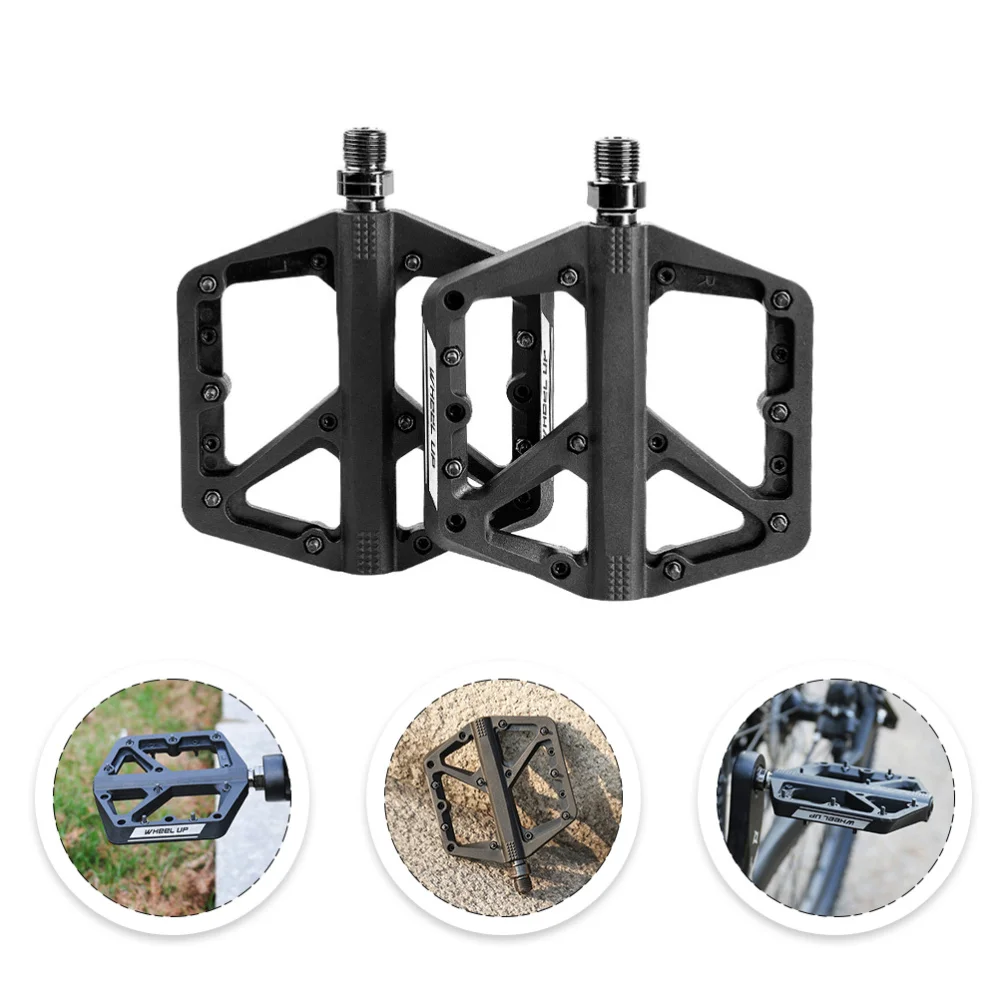 

1 Pair Non-slip Bike Treadle Pedals Nylon Bike Treadles Bearing Bike Pedals