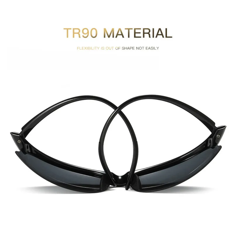 HBK TR90, спортивные солнцезащитные очки, поляризационные, мужские,, трендовые, прямоугольное покрытие, мужские солнцезащитные очки, светильник для вождения, защита от уф400 лучей