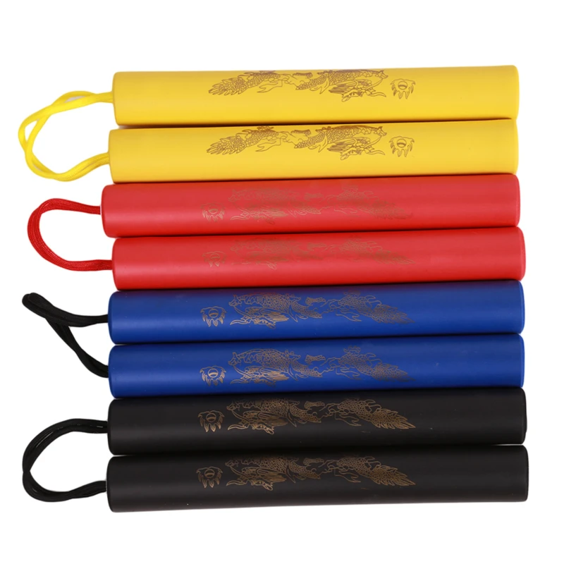 Martial Arts Foam Nunchakus Kids Rope Chains Plastic Nunchaku Child Kung Fu Wushu Nunchucks Trainer For Beginners 2021