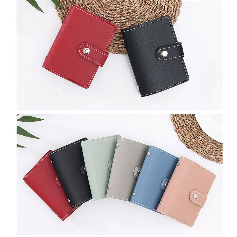 

New Women Card Bag Lovely Leather Wallet Coin Purse Clutch For Lady Cute Princess Business Card Holder Bag Fashion