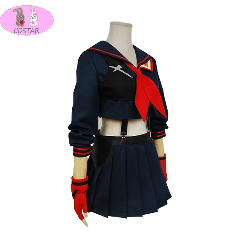 COSTAR японский аниме KILL La Matoi Ryuko косплей костюм футболка юбка перчатки школьная