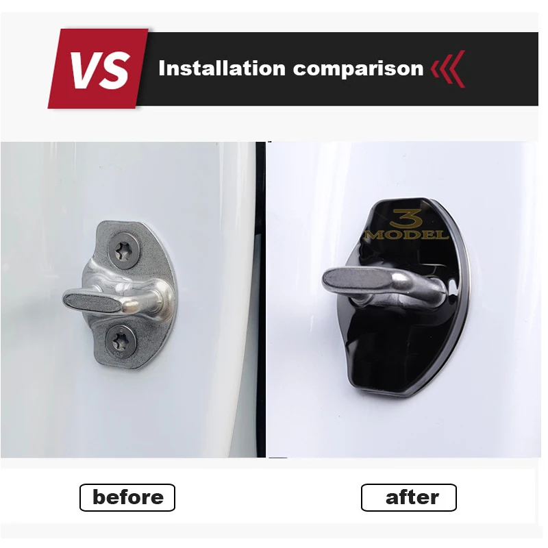 Металлическая 3D Пряжка из нержавеющей стали для дверного замка автомобильные