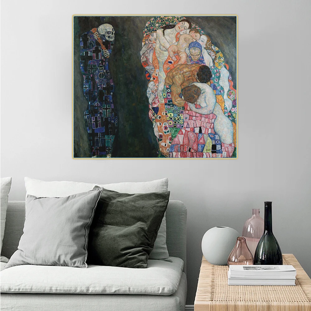 Citon Gustav Климт Death and Life Canvas холст искусство Масляная живопись знаменитый