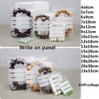 10 провода написать на Панель прозрачная маленькая Ziplock Пластик сумки закуски посылка поставки Запчасти Полиэтиленовые прозрачные Кондитерские мешки