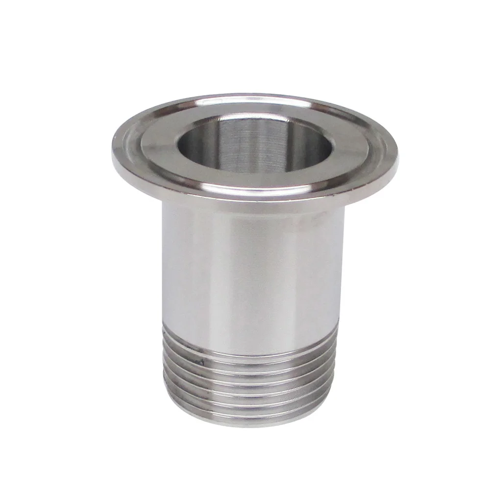 1/4 ''DN8 2'' DN50 BSP санитарный тройной зажим наконечник мужской Резьбовой