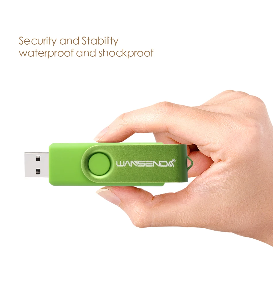 Оригинальный флеш накопитель Wansenda USB 2 0 OTG для смартфона планшета ПК 4 ГБ 8 16 32 64 128 256