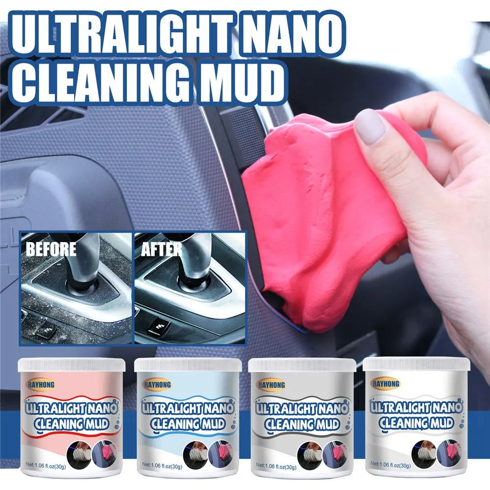 

30g Ultralight Nano Cleaning mud Super Soft Sticky Clean Slimy Gel Cleaner Wiper For Laptop Keyboard And Car