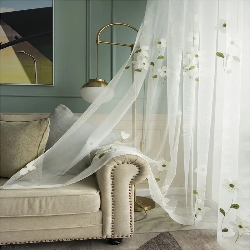 

Garden style curtain is suitable for living room, bedroom, balcony, study, children's room sunshade, custom window screen