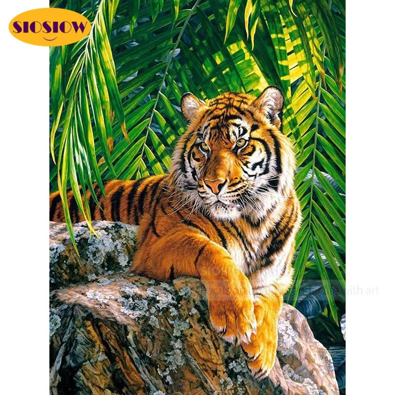 5d алмазная живопись сделай сам тигры Wei животные полная выкладка Алмазная