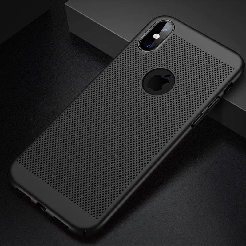 Ультра тонкий телефон чехол для iPhone 6 6s 7 8 Plus теплоотвод Чехол Жесткий ПК 5 5S SE X XS